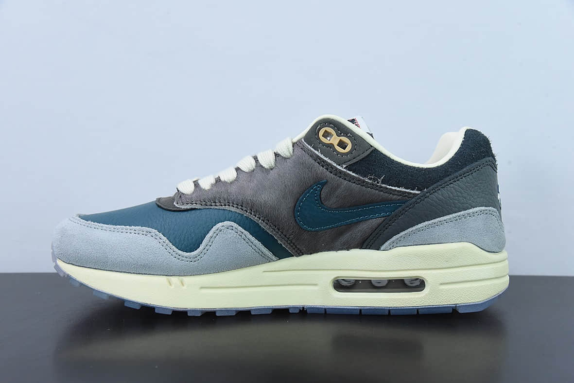 耐克Nike KASINA x Air Max 1Won-Ang Grey初代灰蓝鸳鸯复古气垫百搭休闲运动慢跑鞋纯原版本 货号：DQ8475-001