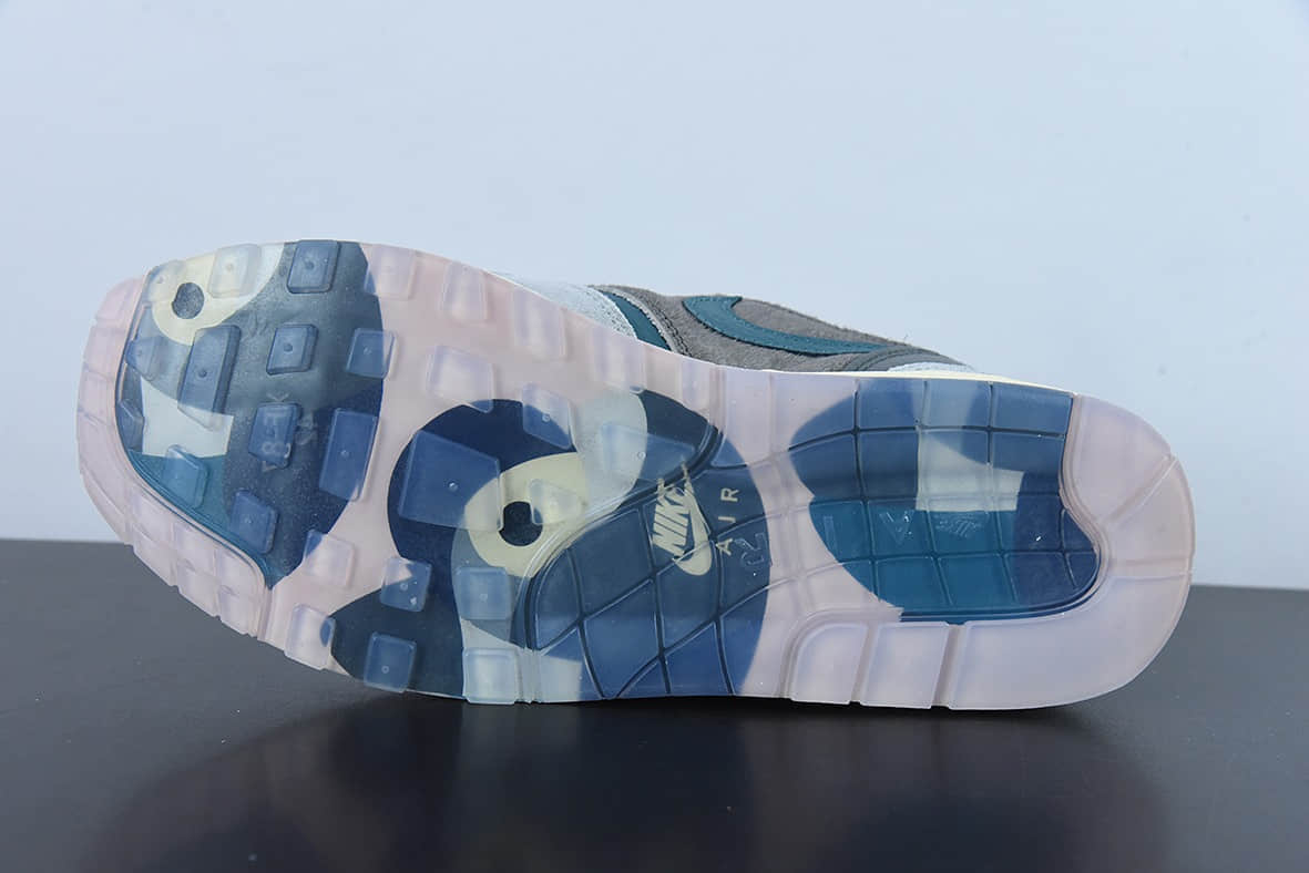 耐克Nike KASINA x Air Max 1Won-Ang Grey初代灰蓝鸳鸯复古气垫百搭休闲运动慢跑鞋纯原版本 货号：DQ8475-001