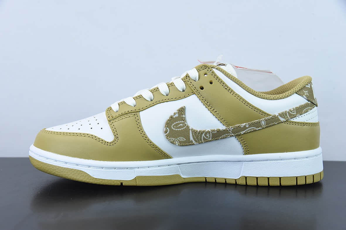 耐克Nike SB Dunk Low Barley Paisley 牛油果绿腰果花低帮休闲滑板鞋纯原版本 货号：DH4401-104