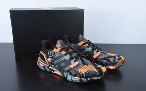 阿迪达斯Adidas Ultra Boost 20 6.0黑橙灰厚底爆米花跑鞋纯原版本 货号：FV8330