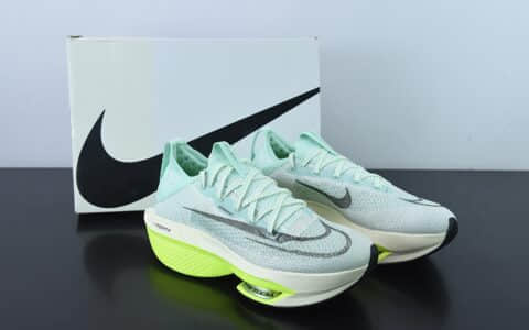 耐克Nike Air Zoom Alphafly NEXT% 2 Proto 马拉松3.0白绿薄荷绿高性能跑鞋纯原版本 货号：DV9422-300