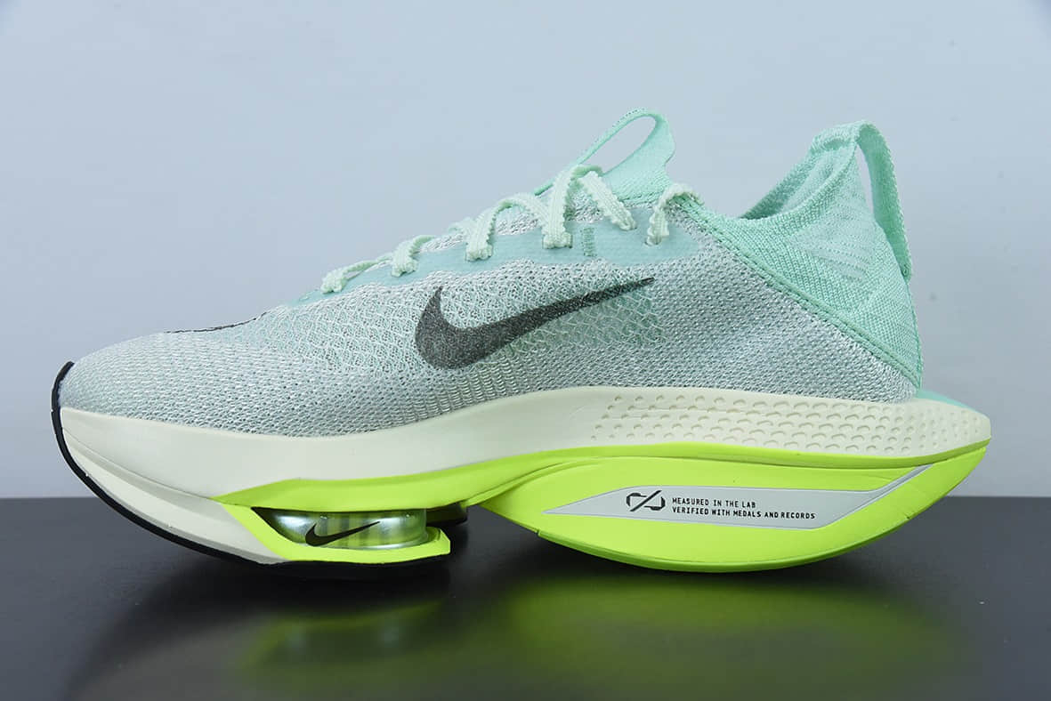 耐克Nike Air Zoom Alphafly NEXT% 2 Proto 马拉松3.0白绿薄荷绿高性能跑鞋纯原版本 货号：DV9422-300