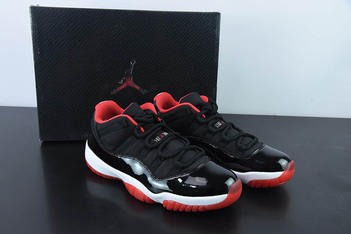 乔丹Air Jordan 11 Retro Low AJ11黑红康扣大魔王低帮篮球鞋纯原版本 货号：528895-012