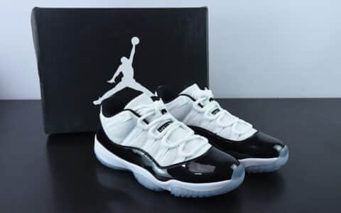 乔丹Air Jordan 11 Retro AJ11乔11 康扣黑白低帮篮球鞋纯原版本 货号： 528896-153