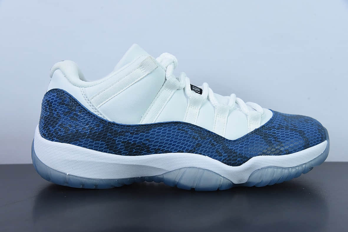 乔丹Air Jordan 11 Retro Low AJ11蓝蛇低帮篮球鞋纯原版本 货号：CD6846-102