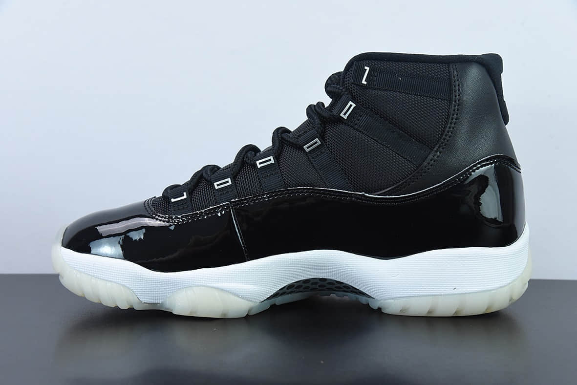 乔丹Air Jordan 11 AJ11 乔丹11代大魔王2.0黑银高帮篮球鞋纯原版本 货号：378037-011