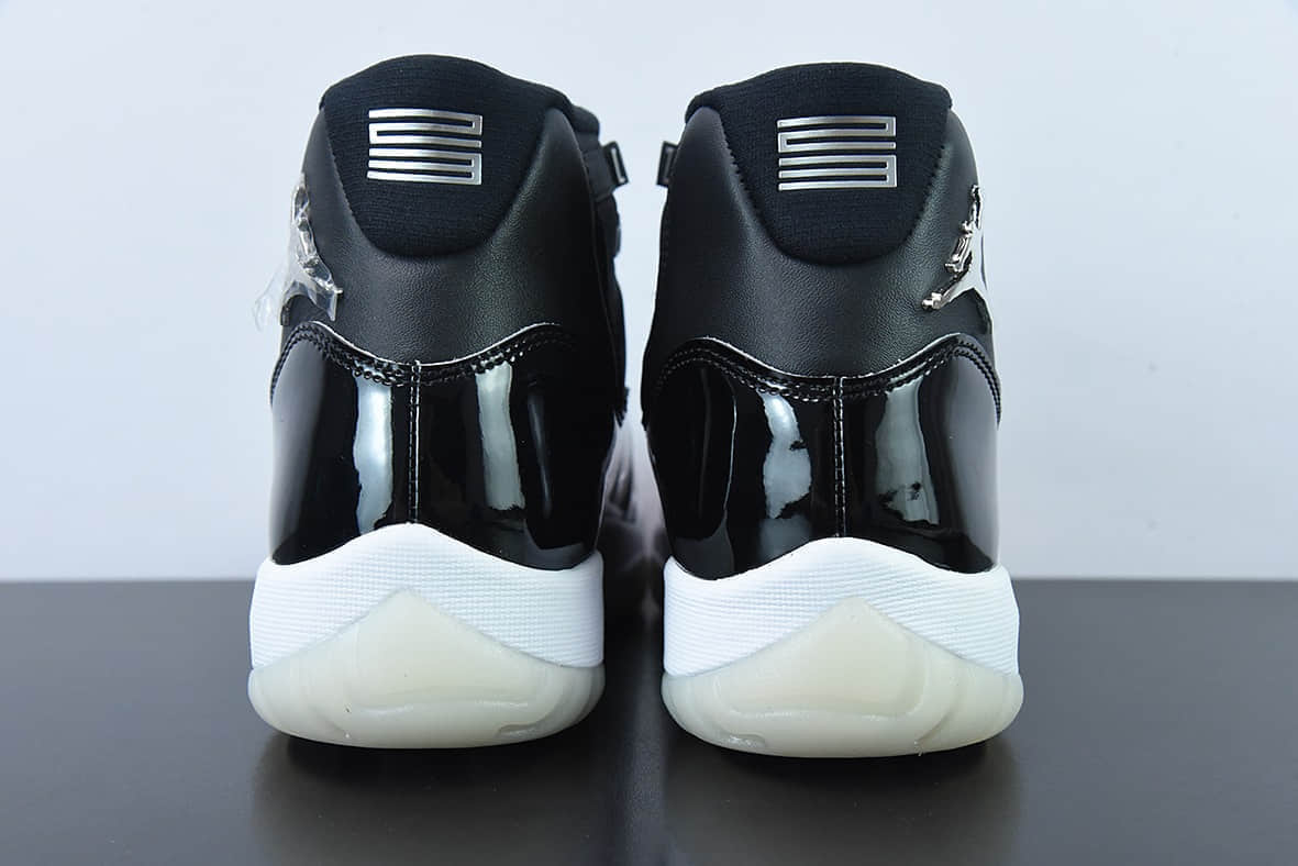 乔丹Air Jordan 11 AJ11 乔丹11代大魔王2.0黑银高帮篮球鞋纯原版本 货号：378037-011