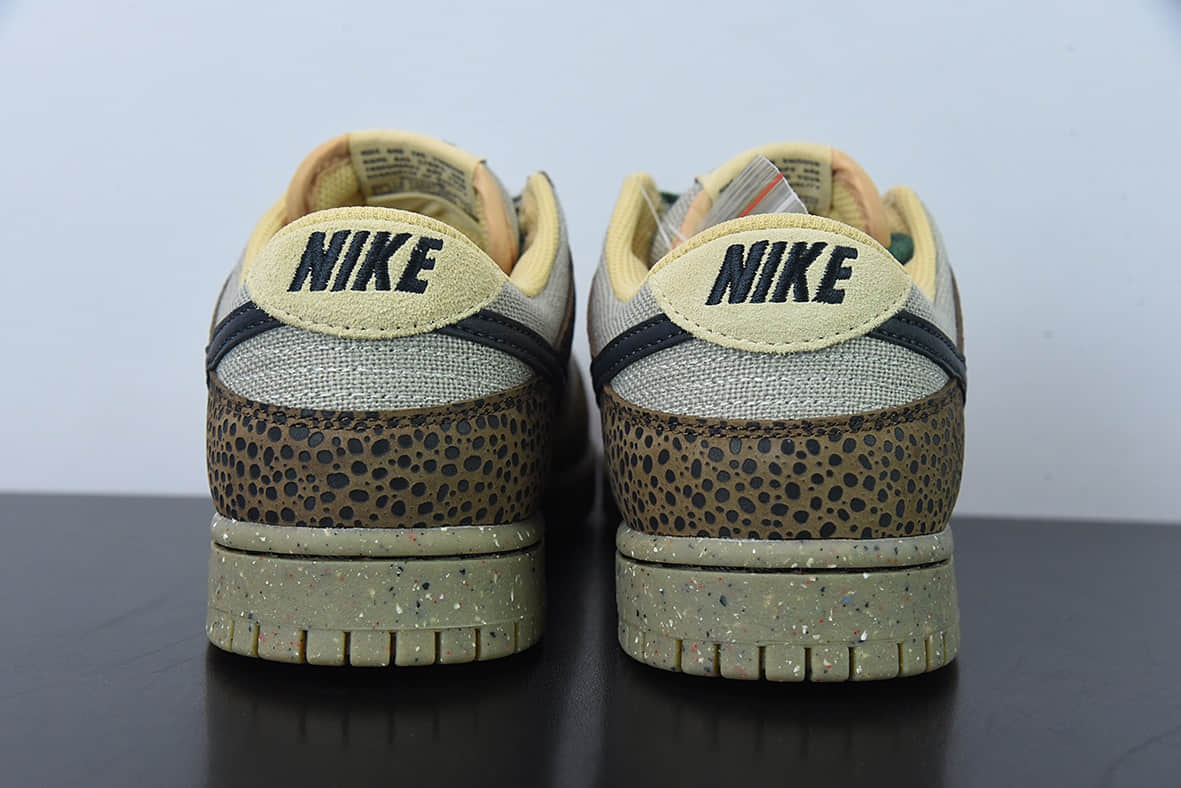 耐克Nike Dunk Low Safari 石斑纹SB低帮复古休闲板鞋纯原版本 货号：DX2654-200