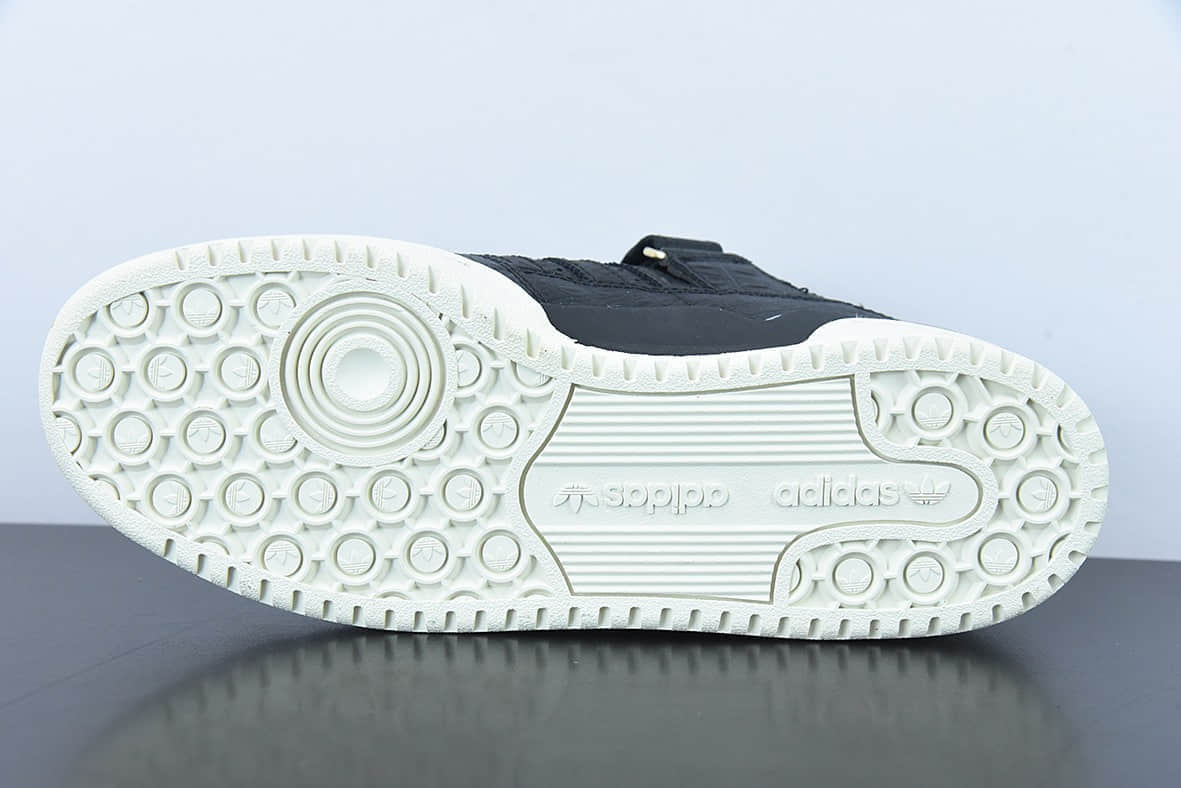 阿迪达斯Adidas Originals Forum 84 Low 罗马系列黑鳄鱼纹魔术贴低帮复古系带百搭休闲运动板鞋纯原版本 货号：HP5550
