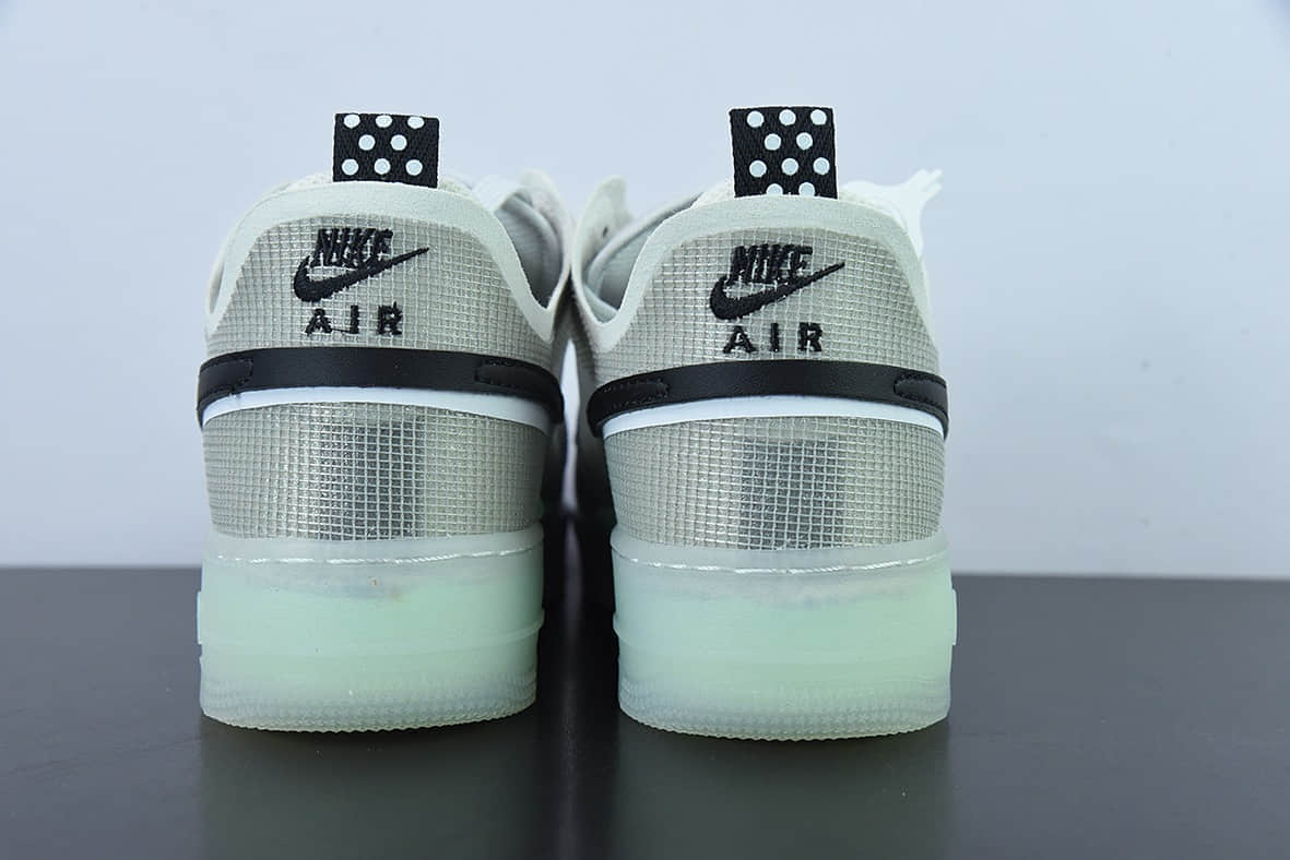 耐克Nike Air Force 1 Low 灰绿双勾解构空军一号低帮运动休闲百搭板鞋纯原版本 货号：DM0573-001