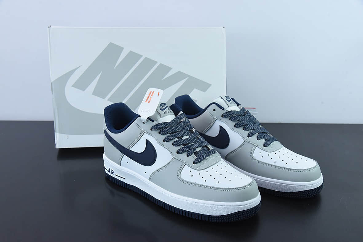 耐克Nike Air Force 1 Low ’07 灰蓝满天星配色空军一号低帮休闲板鞋纯原版本 货号：KU5696-002