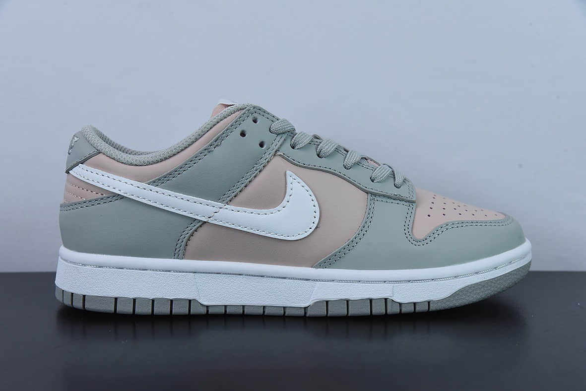 耐克Nike Dunk Low PinkGrey 粉灰拼接复古百搭低帮休闲板鞋纯原版本 货号：DM8329-600