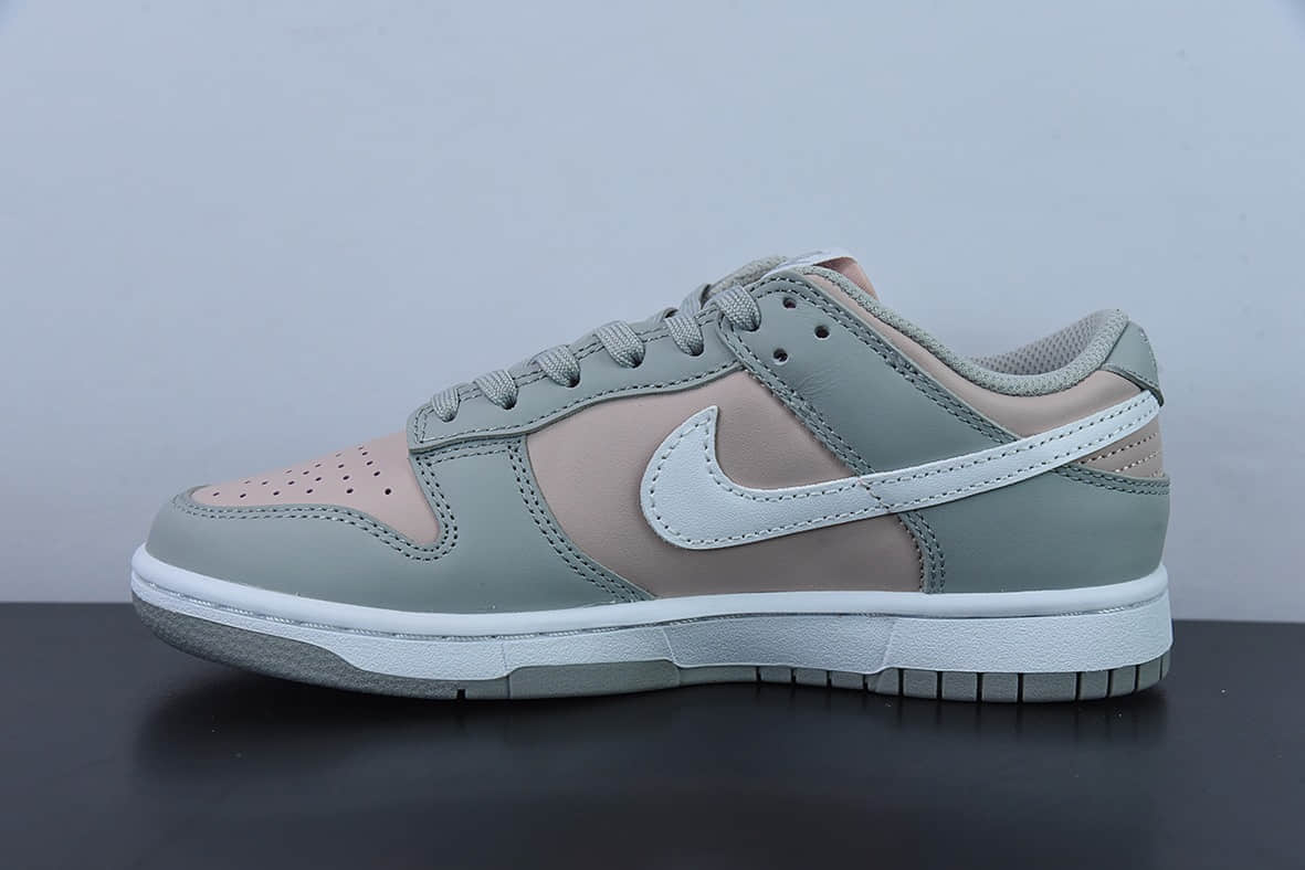 耐克Nike Dunk Low PinkGrey 粉灰拼接复古百搭低帮休闲板鞋纯原版本 货号：DM8329-600