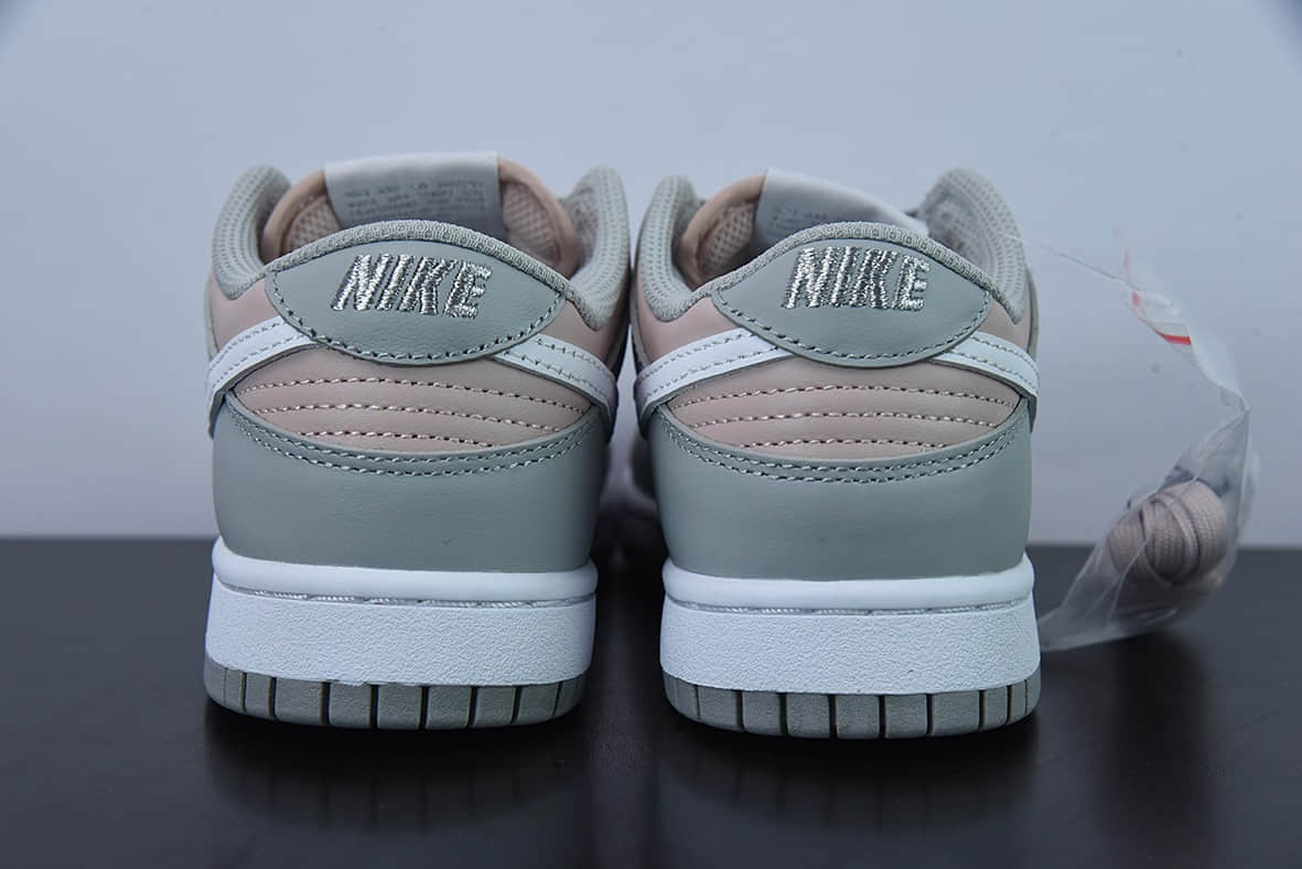 耐克Nike Dunk Low PinkGrey 粉灰拼接复古百搭低帮休闲板鞋纯原版本 货号：DM8329-600