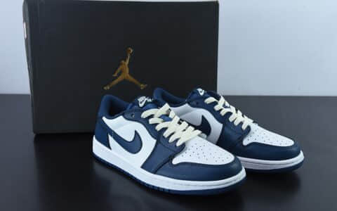 乔丹Air Jordan 1 Low AJ1 乔1白蓝低帮休闲板鞋纯原版本 货号：CZ0790-065