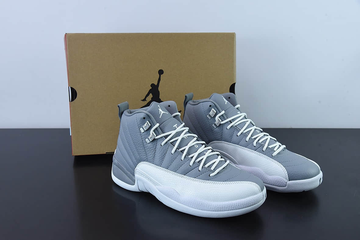 乔丹Air Jordan 12 Stealth AJ12 乔12酷灰高帮篮球鞋纯原版本 货号：CT8013-015