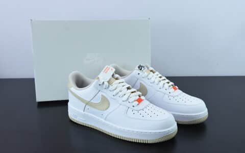 耐克Nike Air Force 1 Low 白卡其空军一号低帮百搭休闲运动板鞋纯原版本 货号：DZ2771-121