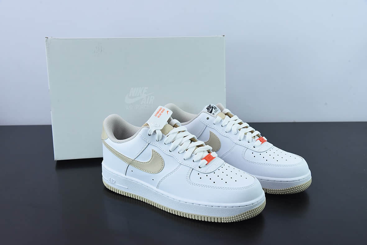 耐克Nike Air Force 1 Low 白卡其空军一号低帮百搭休闲运动板鞋纯原版本 货号：DZ2771-121