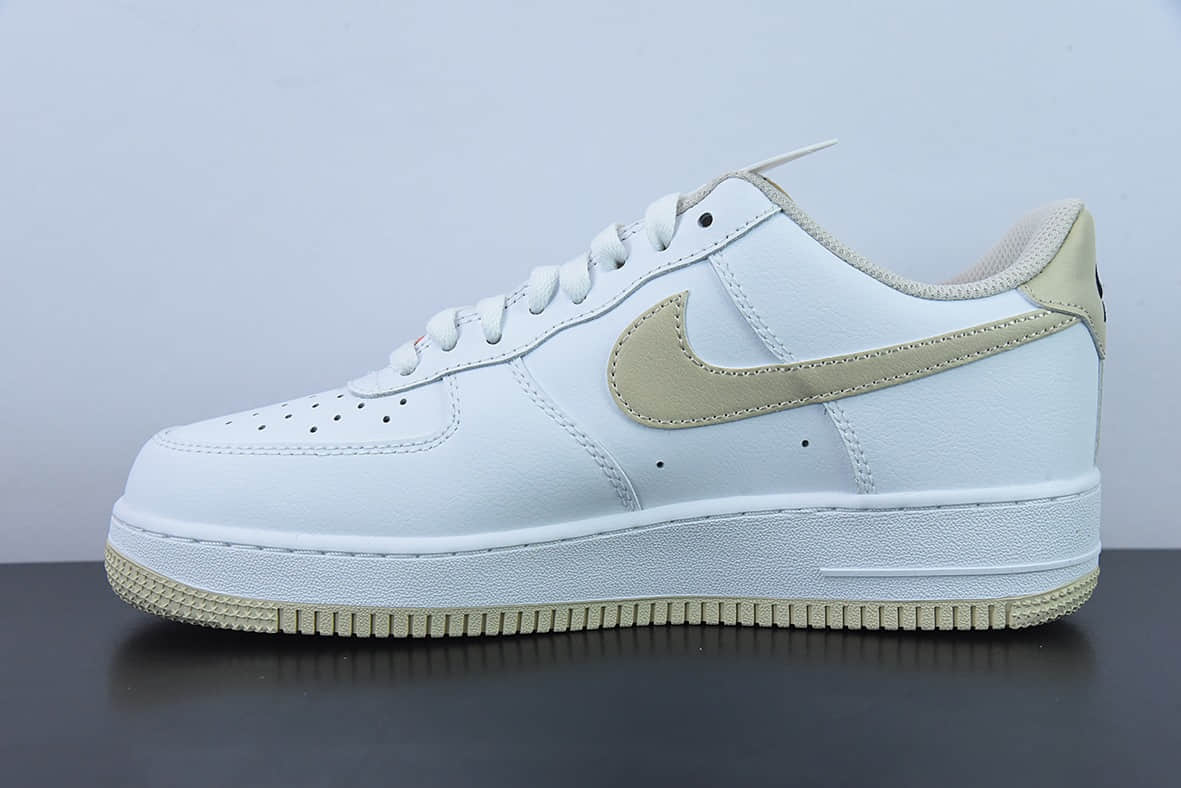 耐克Nike Air Force 1 Low 白卡其空军一号低帮百搭休闲运动板鞋纯原版本 货号：DZ2771-121