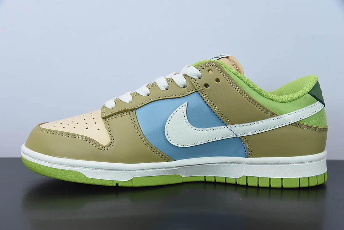 耐克Nike SB Dunk Low 彩色拼接大麦黄 SB低帮运动休闲板鞋纯原版本 货号：DV9108-711