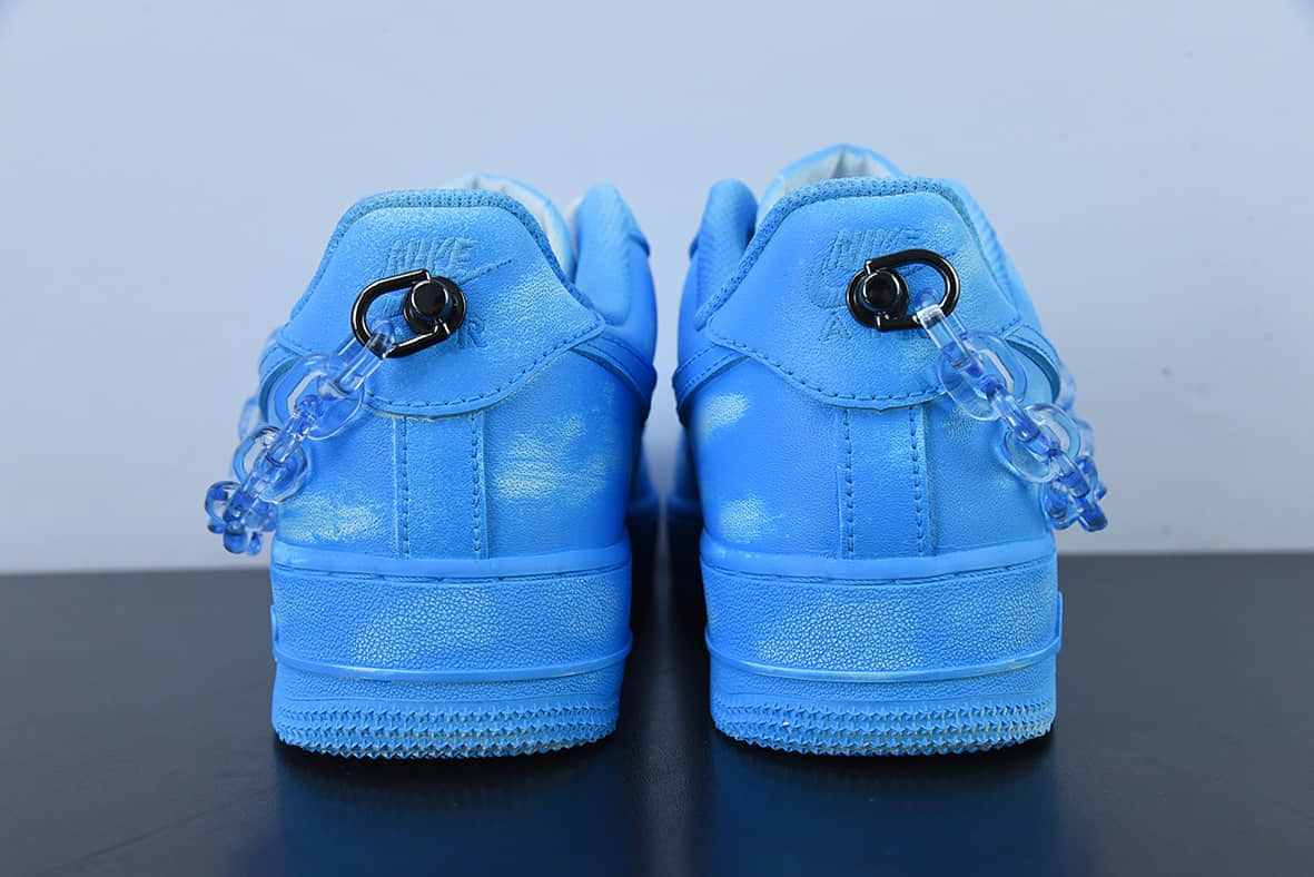 耐克Nike Air Force 1 Low 浸染酒精蓝链条刮刮乐空军一号低帮休闲板鞋纯原版本 货号：DD8959-100
