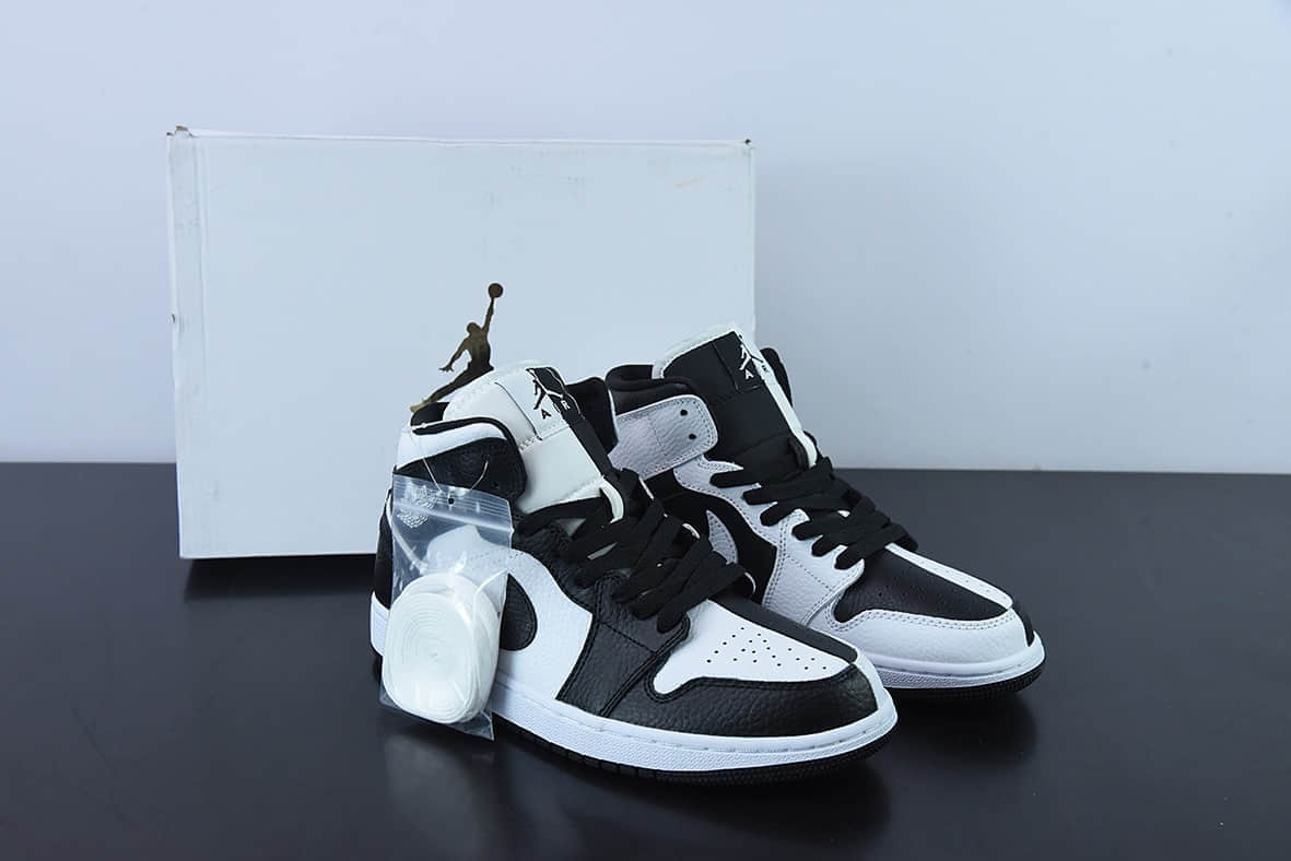 乔丹Air Jordan 1 Mid “AJ1黑白阴阳中帮篮球鞋纯原版本 货号：DR0501-101