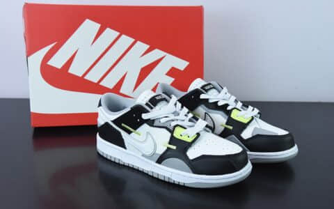 耐克Nike SB Dunk Scrap LowWolf Grey白狼灰黑柠檬黄缝合怪扣篮系列低帮经典百搭休闲运动板鞋纯原版本 货号：DC9723-001