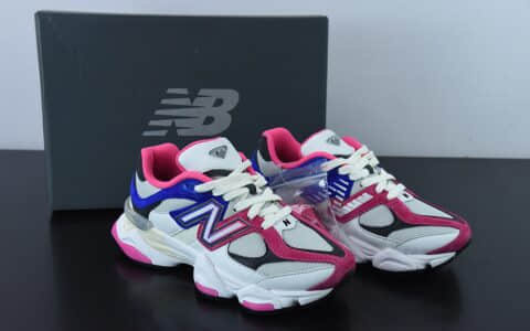 新百伦New Balance Joe Freshgoods x New Balance NB9060 联名款白黑电动蓝亮粉复古休闲运动慢跑鞋纯原版本 货号：U9060NB9