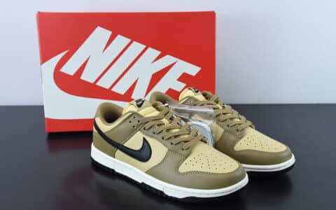 耐克Nike SB Dunk Low “Dark Driftwood”棕黑低帮休闲滑板鞋纯原版本 货号：DD1503-200