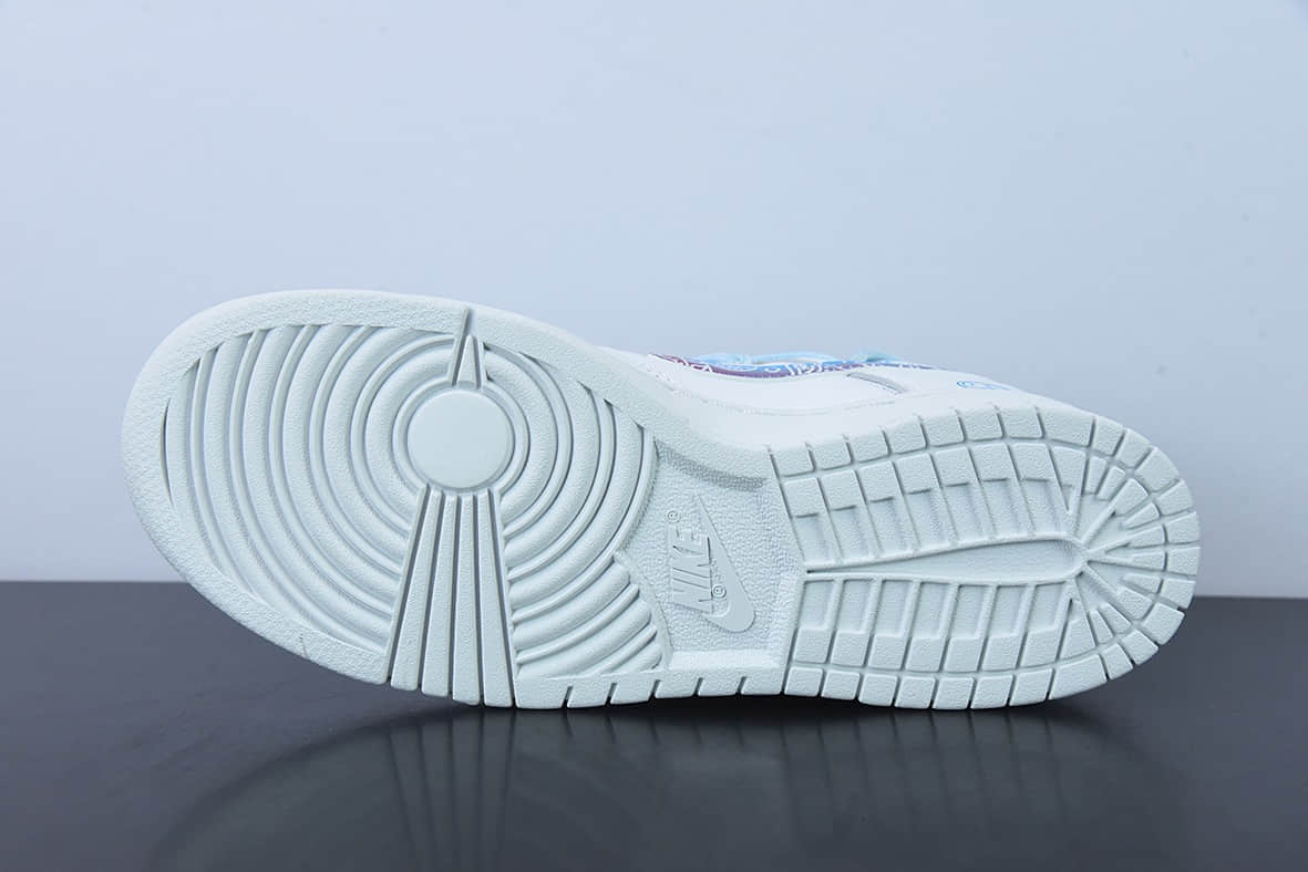 耐克Nike Dunk Low Retro 白蓝腰果花 SB扣碎篮板时尚休闲板鞋纯原版本 货号：DD1503-109