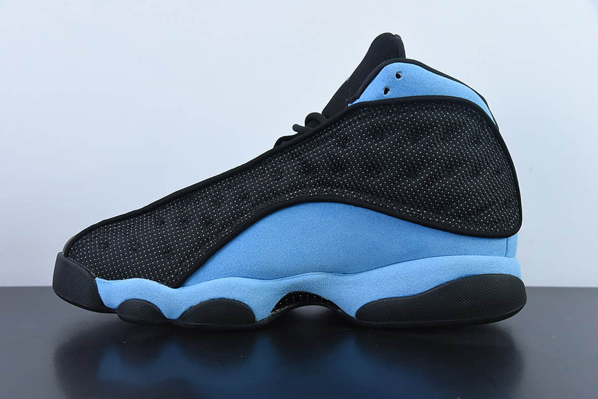 乔丹Air Jordan 13 XIIIBlackUniversity BlueAJ13“黑北卡蓝3M反光篮球鞋纯原版本 货号：DJ5982-041