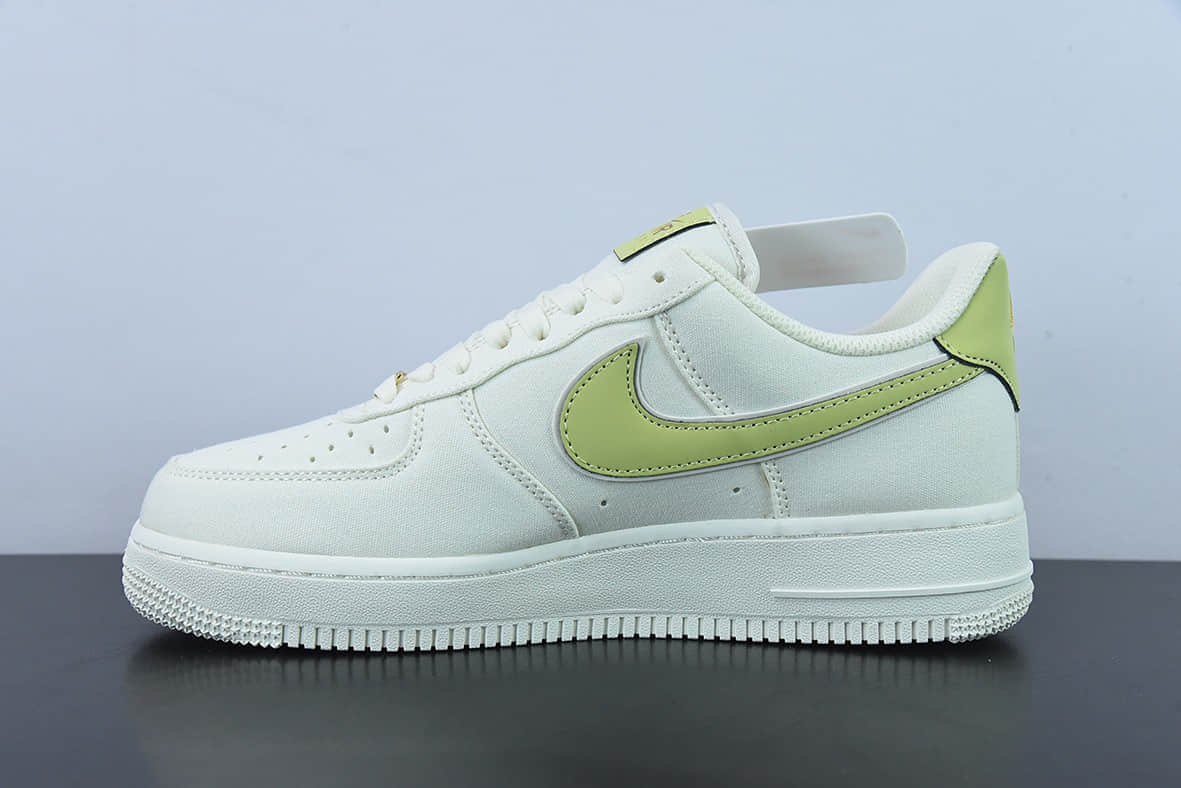 耐克Nike Air Force 1 Low 07 白绿帆布空军一号低帮休闲板鞋纯原版本 货号：MN5696-109