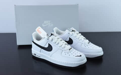 耐克Nike Air Force 1 AF1 白黑灰尾刺绣空军一号低帮休闲板鞋纯原版本 货号：CT5531-100