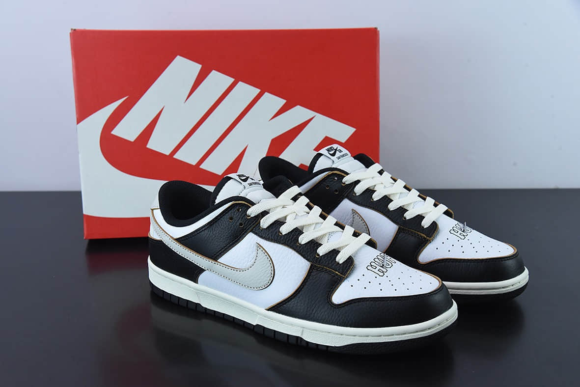 耐克Nike HUF x NK Dunk SB Low 黑白刮刮乐低帮运动休闲板鞋纯原版本 货号：FD8775-001