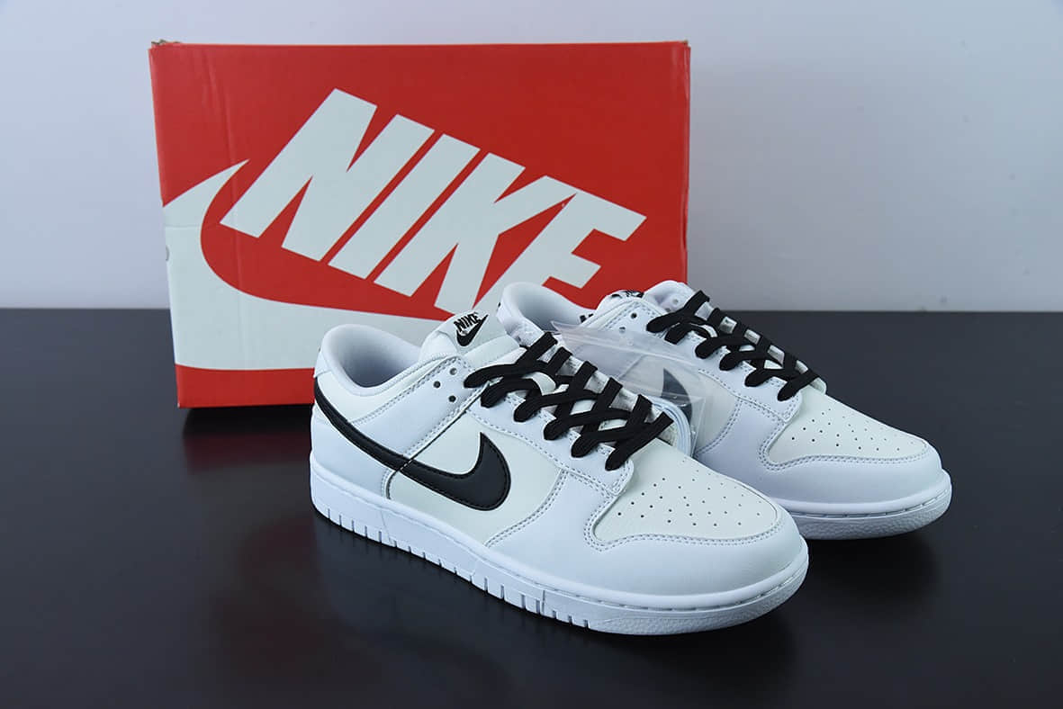 耐克Nike SB Dunk Low Dark Driftwood 白黑配色 SB低帮运动休闲板鞋纯原版本 货号：DJ6188-101