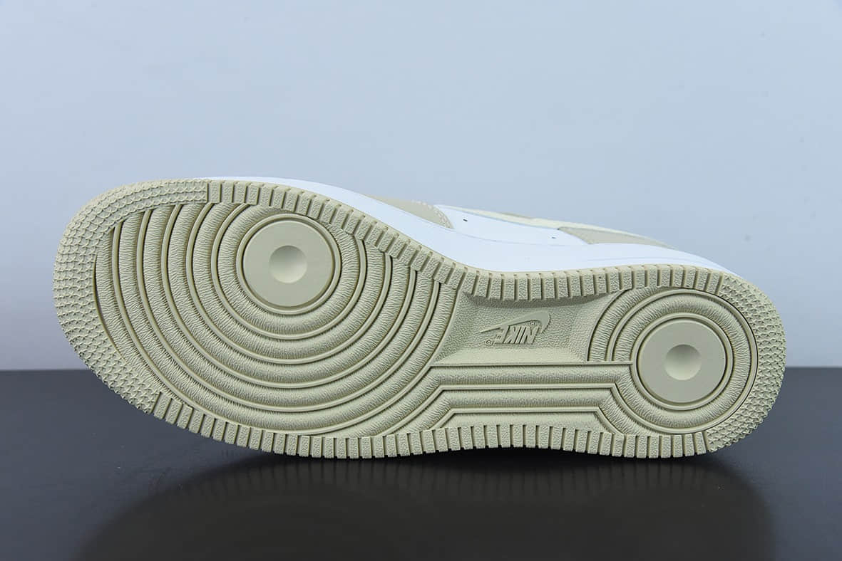 耐克Nike Air Force 1'07 Low 帆布青黄小勾空军一号低帮休闲板鞋纯原版本 货号：DZ2771-211
