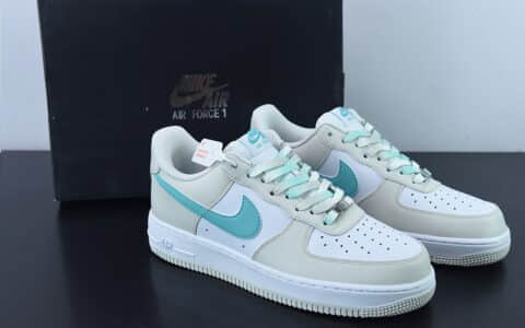 耐克Nike Air Force 1 '07 Low 奶白绿空军一号低帮运动休闲板鞋纯原版本 货号：LZ6699-555