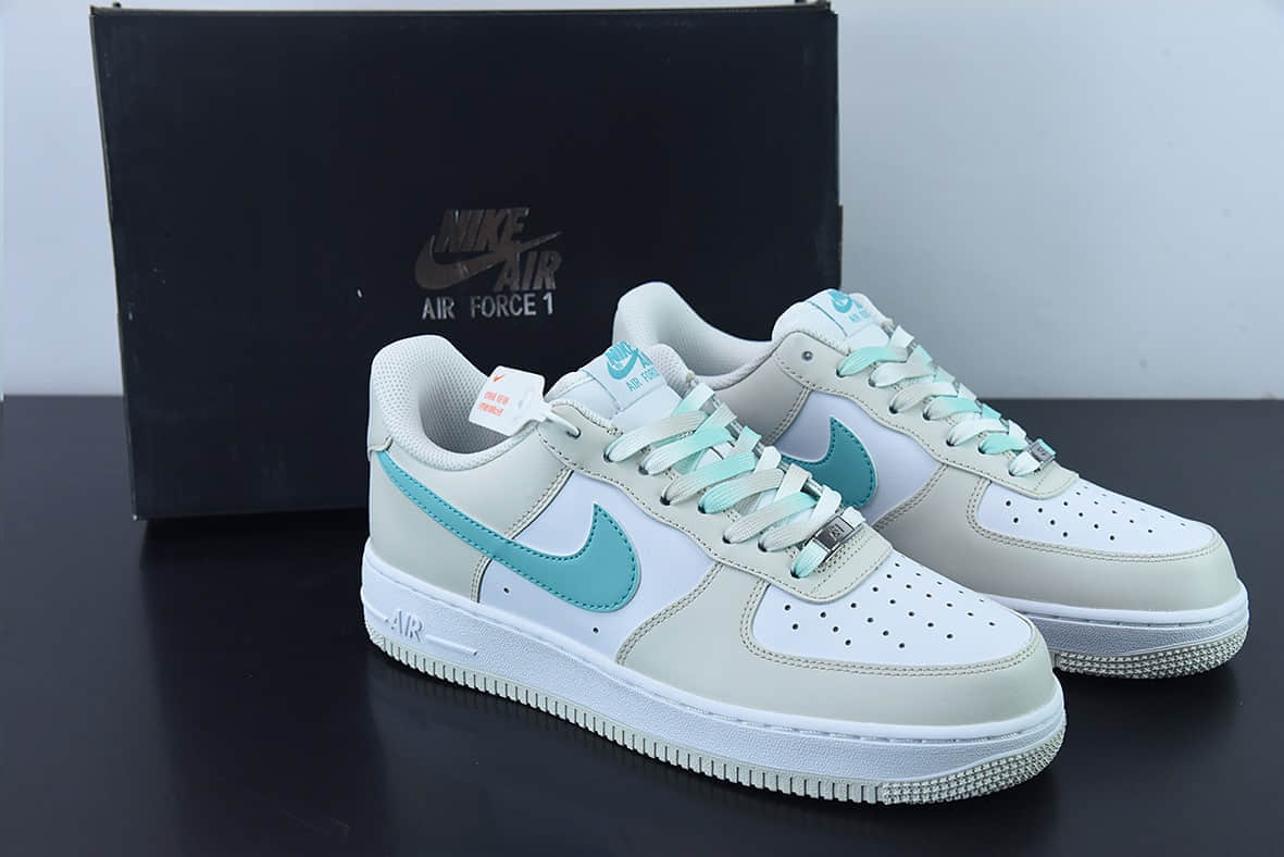 耐克Nike Air Force 1 '07 Low 奶白绿空军一号低帮运动休闲板鞋纯原版本 货号：LZ6699-555