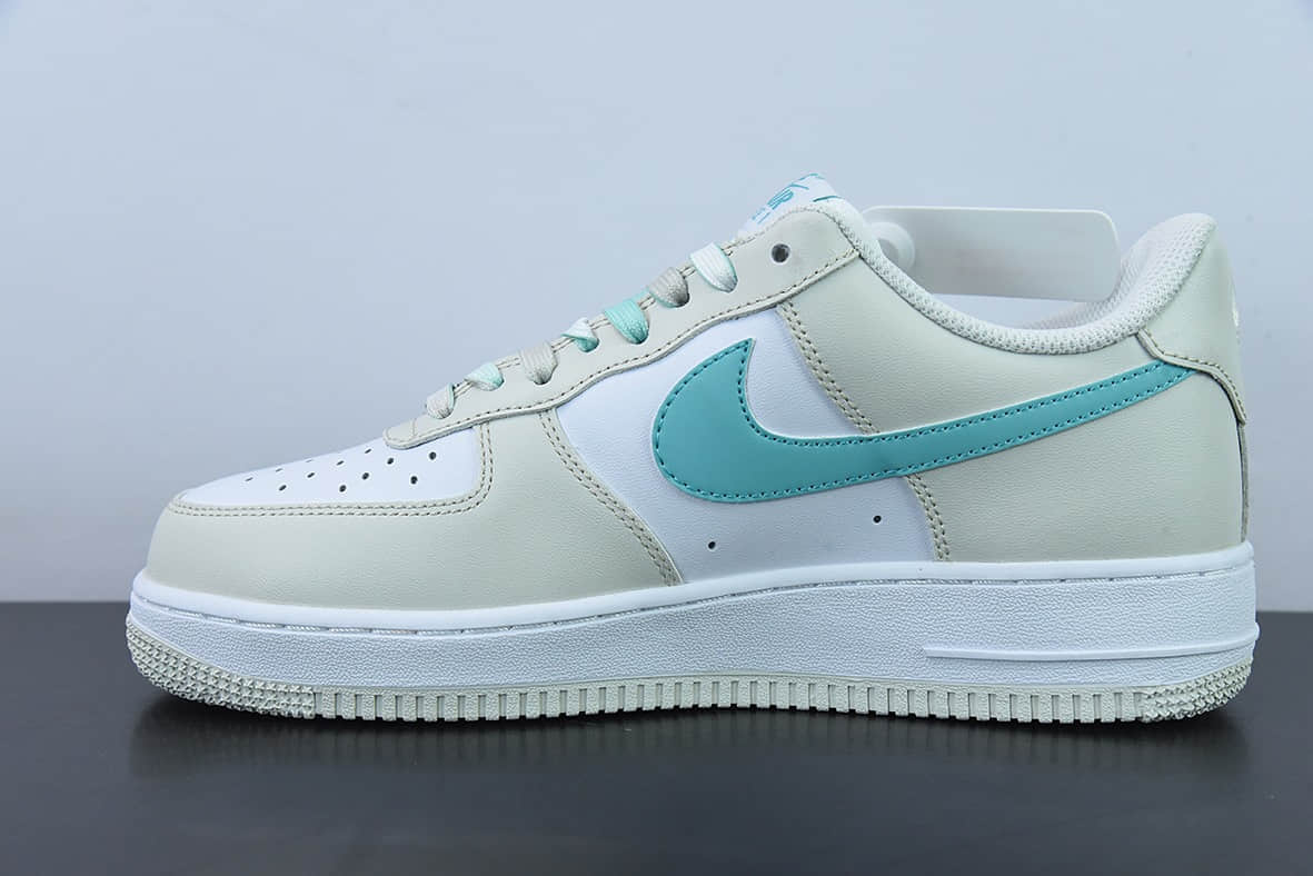 耐克Nike Air Force 1 '07 Low 奶白绿空军一号低帮运动休闲板鞋纯原版本 货号：LZ6699-555