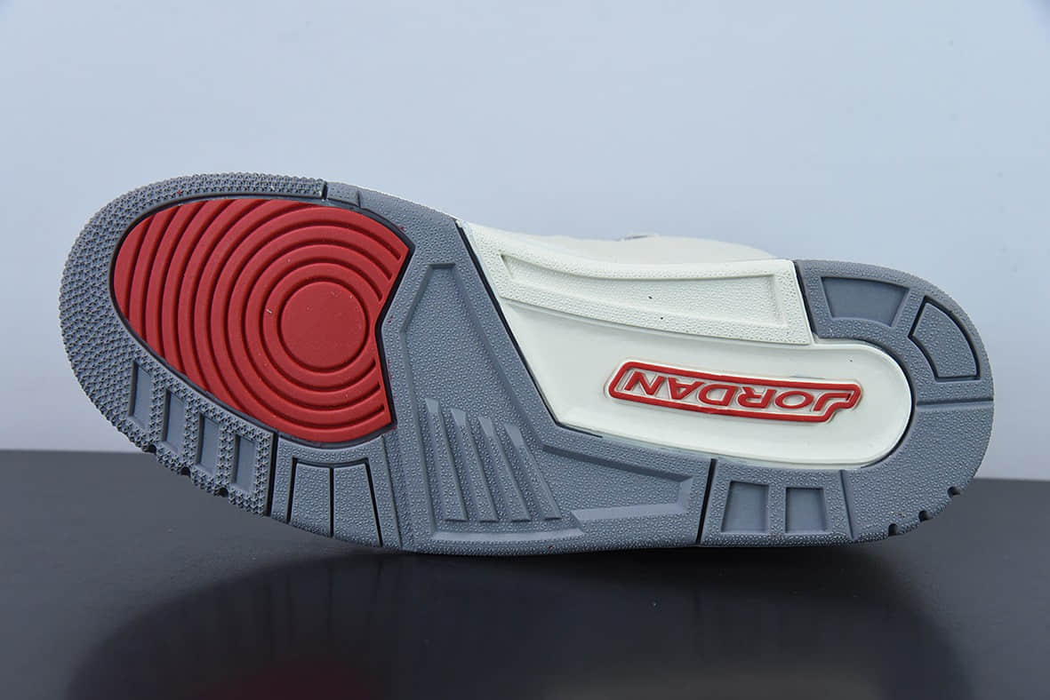 乔丹Air Jordan 3 Retro Muslin AJ3米白棉布低帮篮球鞋纯原版本 货号：DH7139-100
