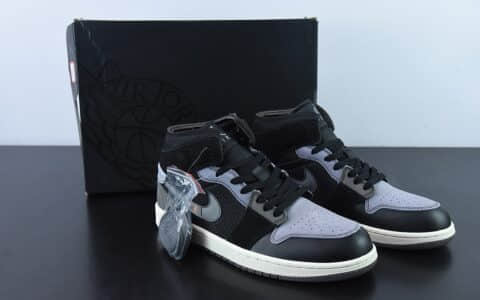 乔丹Air Jordan 1 Mid Inside OutAJ1黑灰反转中帮篮球鞋纯原版本 货号：DM9652-001