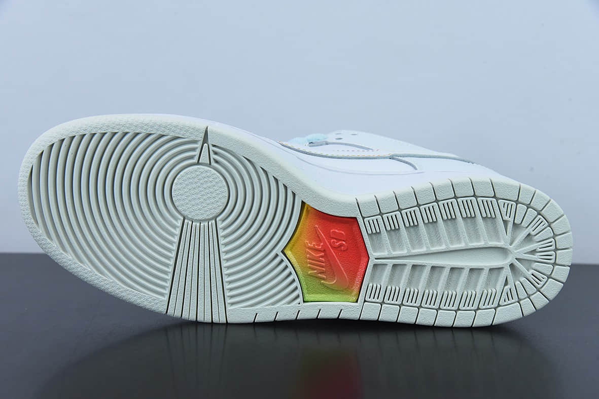 耐克Nike SB Dunk LowBe True白色彩虹光感变色扣篮系列低帮休闲运动滑板板鞋纯原版本 货号：DR4876-100