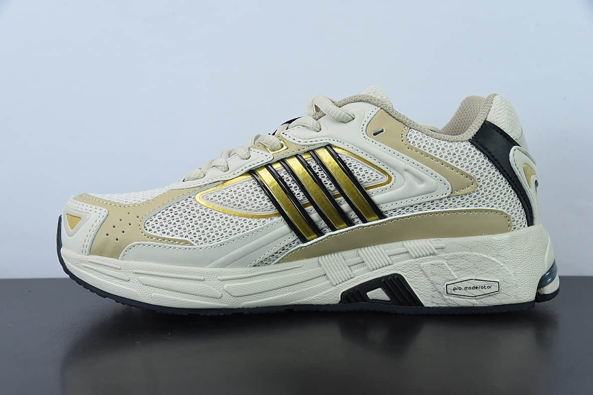 阿迪达斯Adidas Originals Response CLClear BrownGoldBlack沙棕黑金响应CL系列老爹风复古透气缓震休闲运动慢跑鞋纯原版本 货号：FX6167