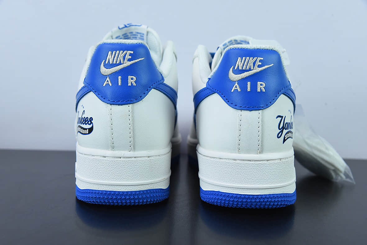 耐克Nike MLB x Air Force 1 ’07 北卡蓝NY联名空军一号低帮百搭休闲运动板鞋纯原版本 货号：BS8806-522