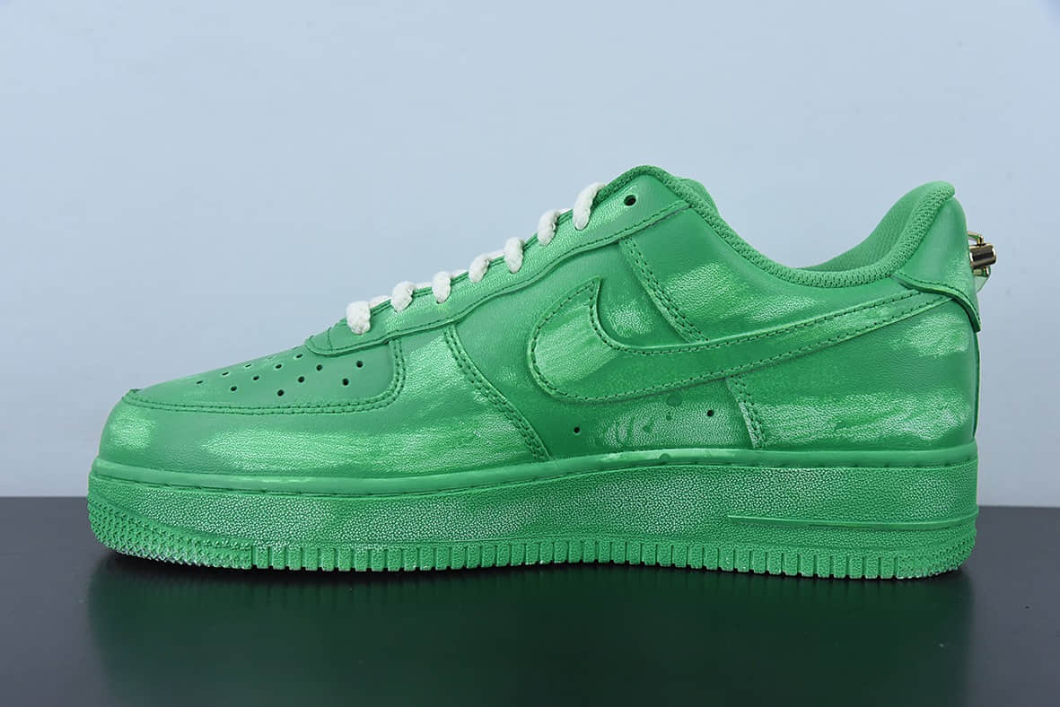 耐克Nike Air Force 1浸染酒精绿链条空军一号低帮休闲板鞋纯原版本 货号：CW2288-111