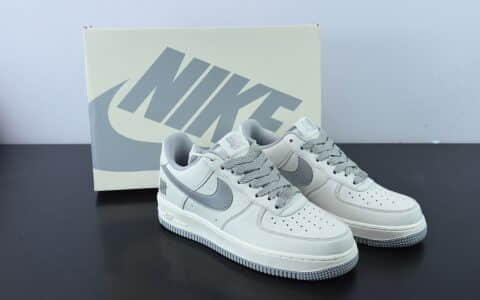 耐克Nike Undefeated x NK Air Force 1 Low 米银空军一号低帮休闲板鞋纯原版本 货号：UN6695-288