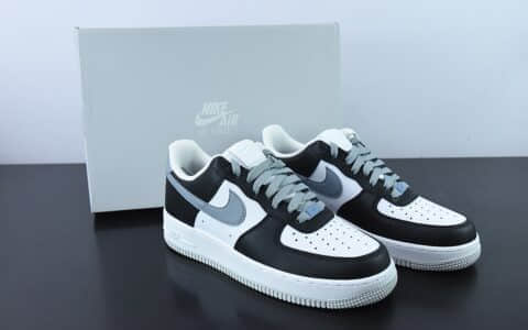 耐克Nike Air Force 1 黑白灰钩空军一号低帮运动休闲板鞋纯原版本 货号：FD9065-100