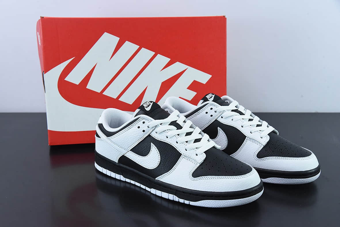 耐克Nike SB Dunk LowReverse Panda白黑翻转熊猫扣篮系列低帮休闲运动滑板板鞋纯原版本 货号：FD9064-011