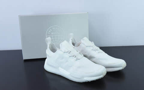 阿迪达斯Adidas NMD_V3 BoostOG White飞织系列纯白低帮爆米花缓震百搭休闲运动跑步鞋纯原版本 货号：GX3374
