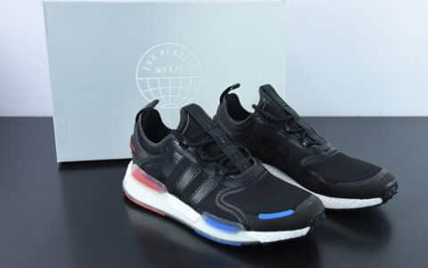 阿迪达斯Adidas NMD_V3 BoostOG White飞织系列黑红蓝低帮爆米花缓震百搭休闲运动跑步鞋纯原版本 货号：GX3378